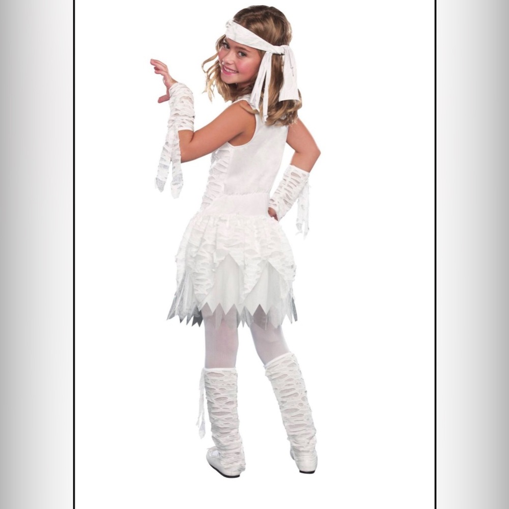 Girls Halloween Costume New “ WRAP OT UP” Mummy New 8-10 Girls 4pc